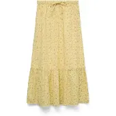 Vero Moda Kjol 'VMTRINE' pastellgul / grön / syrén