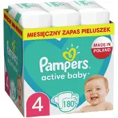 Pampers blöjor Active Baby 4, 9-14 kg, 180 st