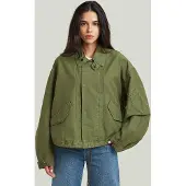G-Star Oversized Cropped Jacket - Green - Women