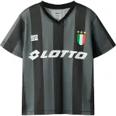 Name it T-shirt - NknJumb - Lotto - Lavarök/Black - - 13-14 år (158-164) - Fotbollströja
