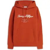 Tommy Hilfiger Logo Embroidery Fleece Hoody