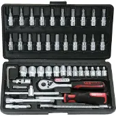Ks Tools 9110646 Hylsnyckelsats metrisk 1/4 46 delar 911.0646
