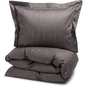 Kosta Linnewäfveri Bäddset 150x210 Liverpool Satin, Mörkgrå