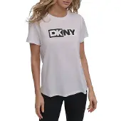 DKNY Two Tone Logo T-shirt Med Korta ärmar