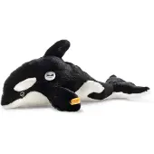 Steiff Orca Ozzie svart/vit, 37 cm