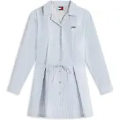 Tommy Hilfiger Tommy Jeans Stripe Pleated Mini Shirt Dress