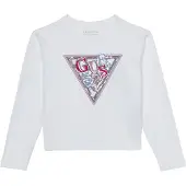 GUESS T-shirt ljusblå / roséguld / mörkrosa / vit