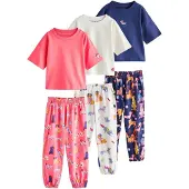 Next Pyjamas marinblå / mörkorange / ljusröd / vit