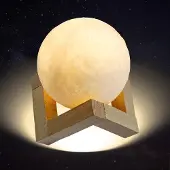Eaxus Moon lamp - Trådlös Månlampa 3D med justerbar ljusstyrka
