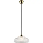 TRIO Leuchten Hänglampa Abella, dimbar, Genomskinlig / transpare, Vardagsrum / matsal, Glas, Pendellampa
