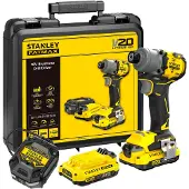 Stanley Batteridriven slagmejsel - 18V - FATMAX V20 - SFMCF830D2K-QW - Borstlös - 230Nm - 2 batterier 2 Ah + laddare 1,25 A