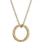 Lumoava x Moomin Mumintrollet Quote gulgallrat silverhalsband MO661810000