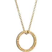 Lumoava x Moomin Snorkfröken Quote gulgallrat silverhalsband MO661820000