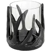 Artwood Antler ljuslykta svart