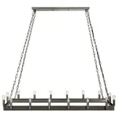 Artwood Crown Rectangular taklampa antik järn