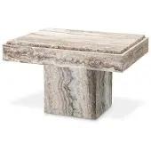Eichholtz Sartoria sidobord silver travertin