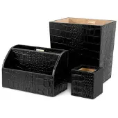 Eichholtz Scaleo skrivbordsset svart 3-set