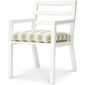Eichholtz Delta matstol vit/florent beige