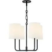 Visual Comfort Go Lightly takkrona Charcoal/linne S