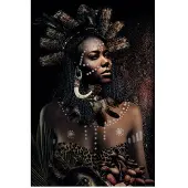 Cobra Art African Tribe Woman