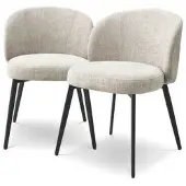 Eichholtz Lloyd matstol sisley beige 2-pack