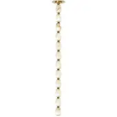 Visual Comfort Collier alabaster 36 takpendel antik mässing 3000k