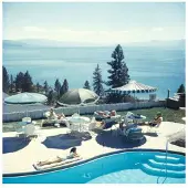 Slim Aarons Relaxing At Lake Tahoe