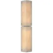 Visual Comfort Clayton 25" vägglampa alabaster/nickel