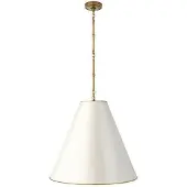 Visual Comfort Goodman taklampa mässing/antikvit L