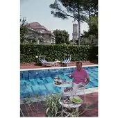 Slim Aarons Maccioni By His Pool
