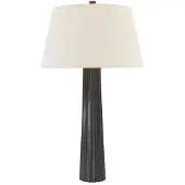 Visual Comfort Fluted Spire bordslampa svart