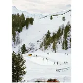 Slim Aarons Curling At St. Moritz