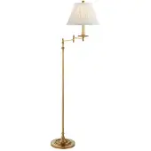 Visual Comfort Dorchester golvlampa mässing/silke
