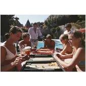 Slim Aarons Backgammon Players