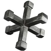 Artwood Benito cross dekoration grafit
