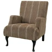 Artwood Langford fåtölj serena stripe chestnut