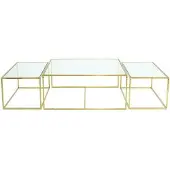 Ruth & Joanna Three set table - satsbord mässing
