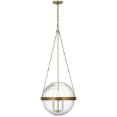 Visual Comfort Reese 18" Globe takpendel mässing