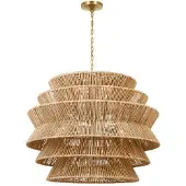 Visual Comfort Antigua takkrona natural abaca XL