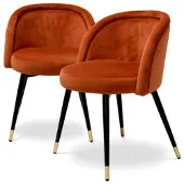 Eichholtz Chloé matstolar orange
