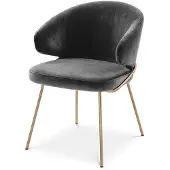 Eichholtz Kinley matstol savona dark grey velvet