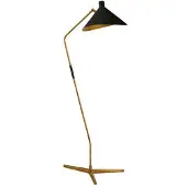 Visual Comfort Mayotte golvlampa antik mässing/svart