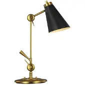 Visual Comfort Signoret skrivbordslampa mässing/svart