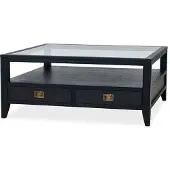 Newport Martino soffbord glasskiva iconic black