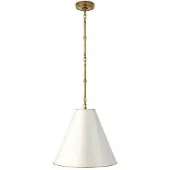 Visual Comfort Goodman taklampa mässing/antikvit S