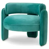 Eichholtz Chaplin fåtölj savona turquoise