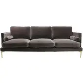 Ruth & Joanna Bonham soffa 3-sits huckleberry/mässing