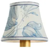 Visual Comfort Schumacher 5" lampskärm delft toile de fleurs bell empire