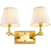 Eichholtz Wentworth vägglampa dubbel guld/vit