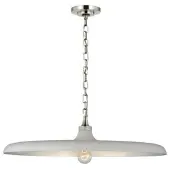 Visual Comfort Piatto takpendel nickel/vit L